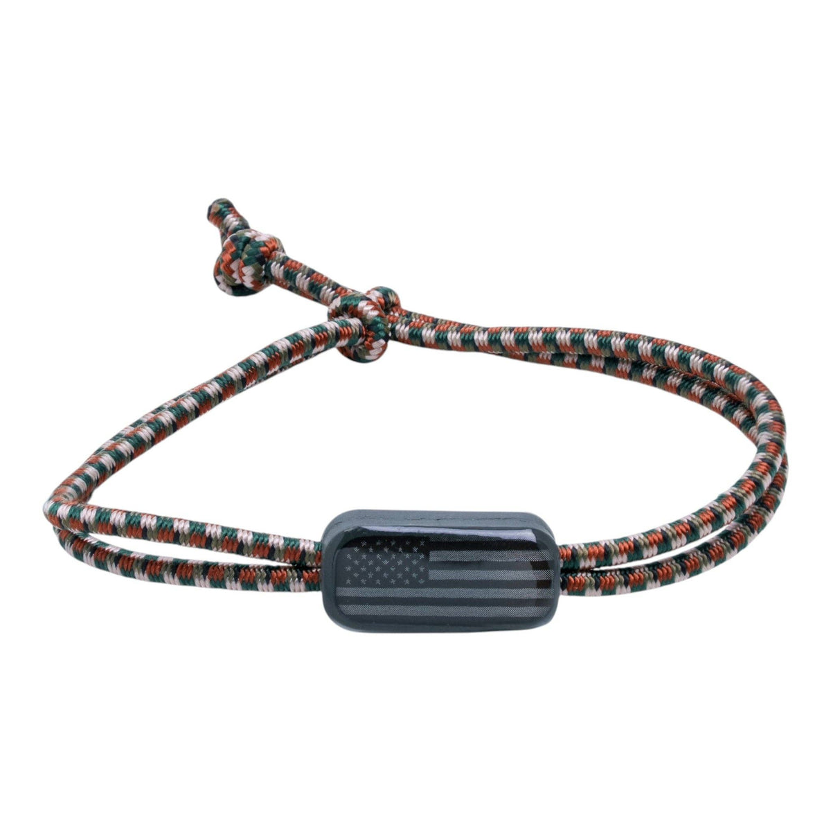 Tap To Pray® Survivor Series Tactical Bracelet: Olive + Stealth Flag