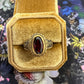 Tarnish Free Rings Sz 10 Gold Oval Ruby