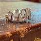 Tarnish Free Rings Sz 8 Baguette
