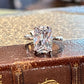 Tarnish Free Rings Sz 9 EmeraldCushionCut