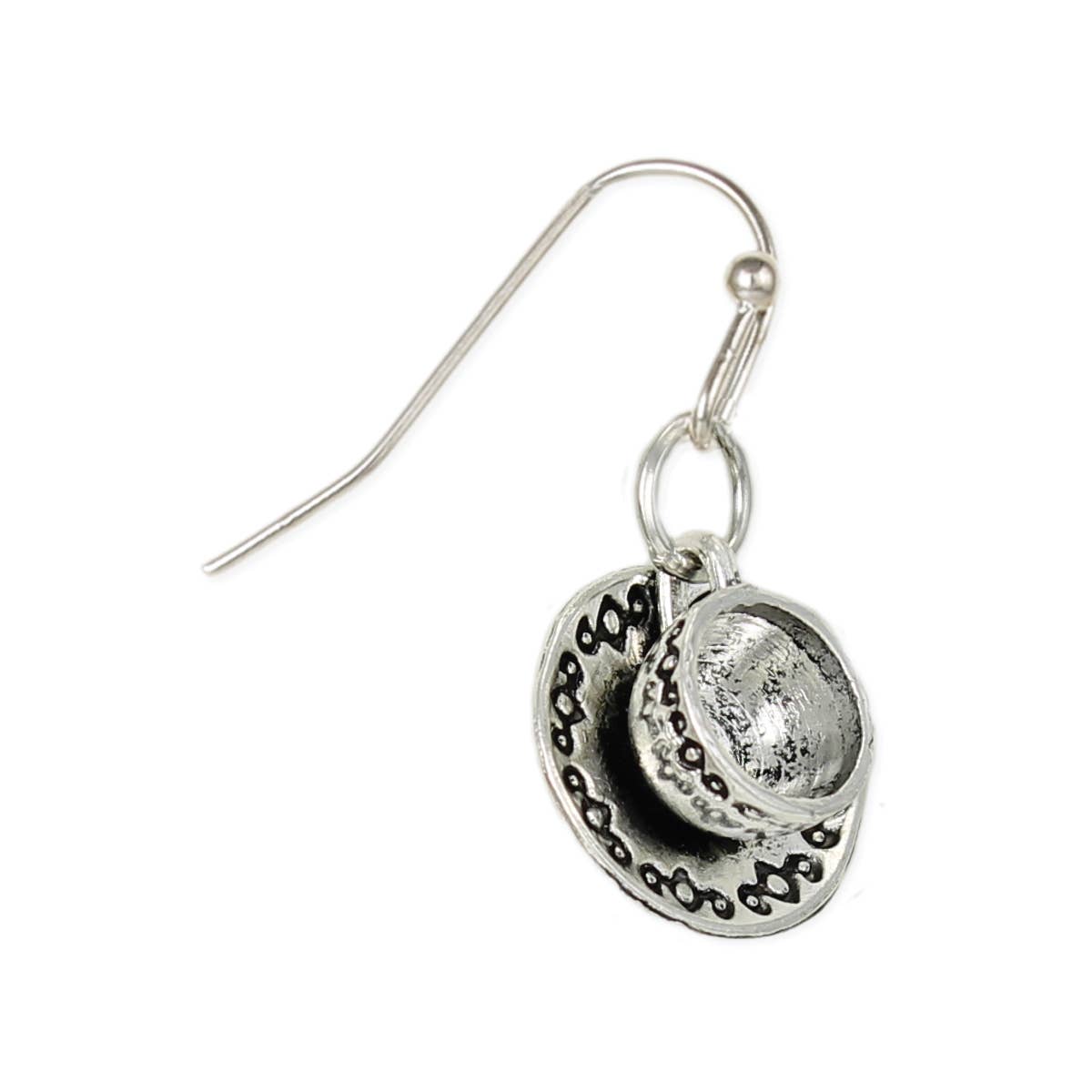 Tea Time Silver Tea Cup Earrings - The Mustard Seed Collection, The Seed