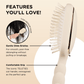 Teleties Detangler Hair Brush for Medium Hair - Tan