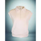 Tess Zip Up Short Sleeve Top Off White - The Mustard Seed Collection, The Seed