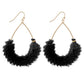 Textured Fringe Tassel Teardrop Earrings - The Mustard Seed Collection, The Seed