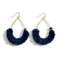 Textured Fringe Tassel Teardrop Earrings - The Mustard Seed Collection, The Seed