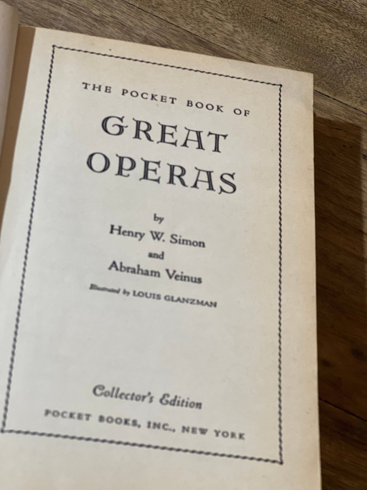 The Pocket Book of Great Operas 