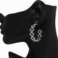 Thin Clover Cutout Hoop Earring: MAT GOLD / ONE SIZE