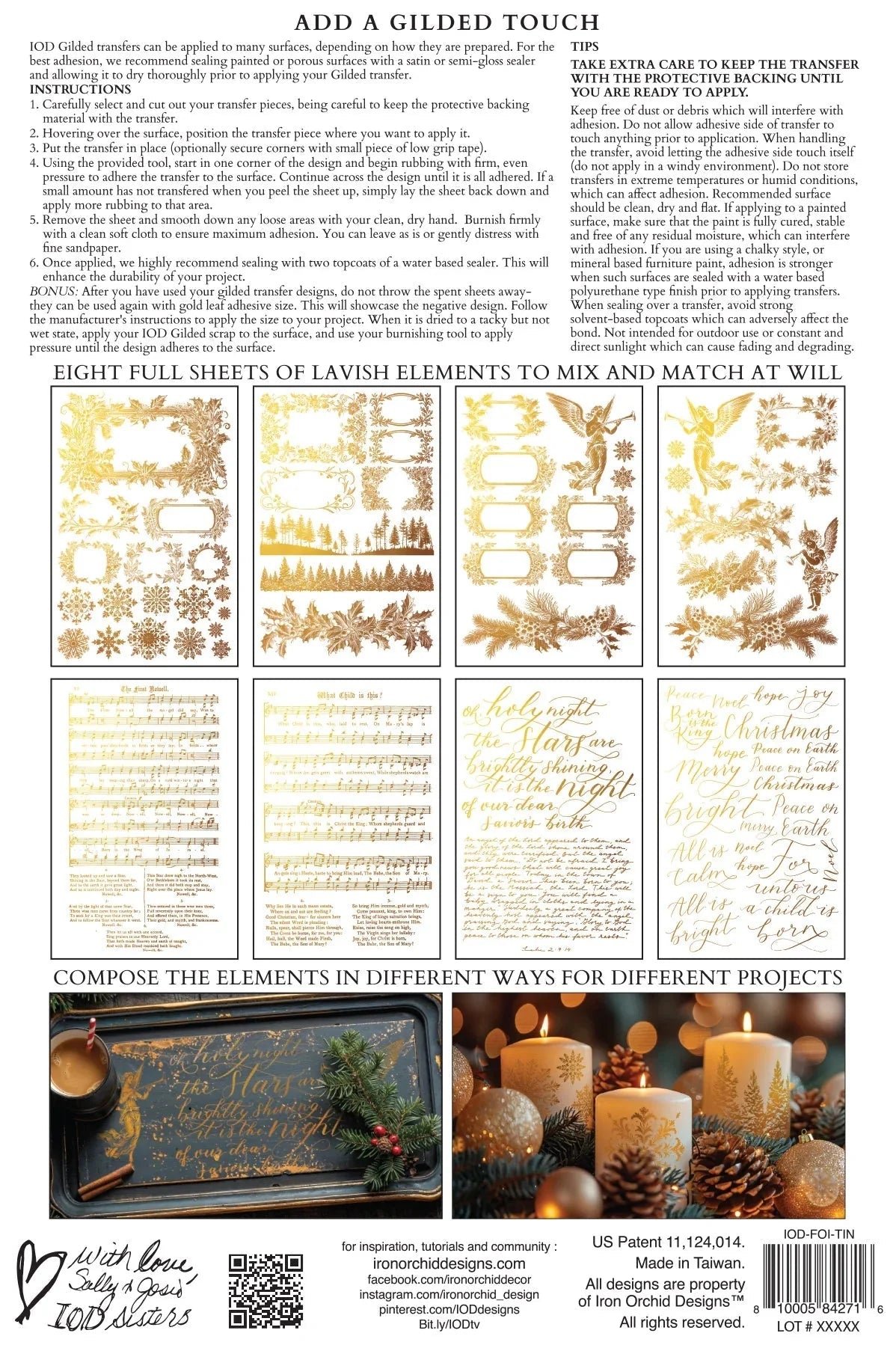Tinsel Foil IOD Paint Inlay 8x12 Pad™ - The Mustard Seed Collection, The Seed