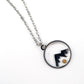 Tiny Mountain Mustard Seed Necklace: Stainless steel