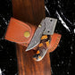 Titan classico - Raindrop Damascus Pocket Utility Knife TF-001Y - The Mustard Seed Collection, The Seed