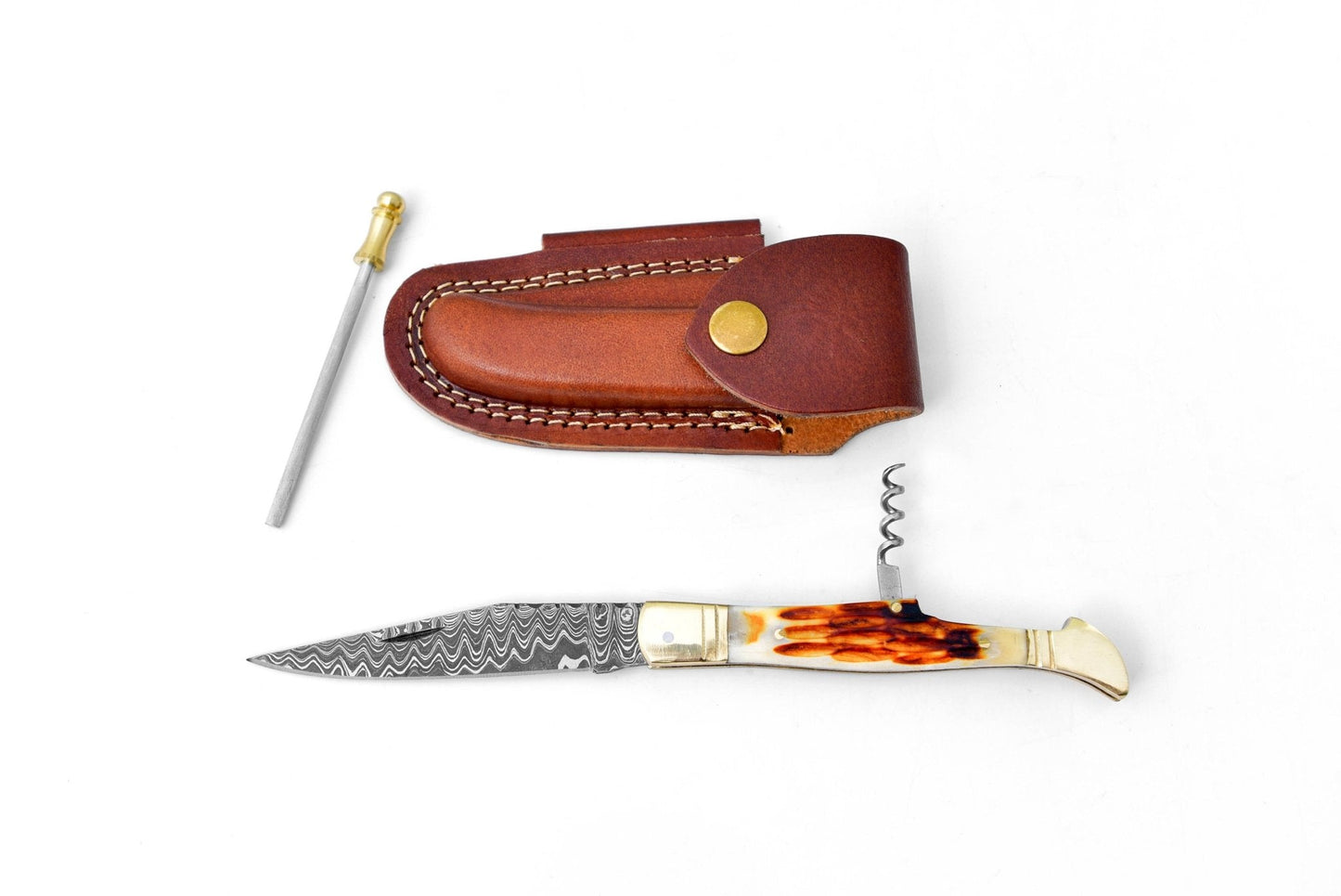 Titan Royale French Damascus Pocket Knife - The Mustard Seed Collection, The Seed