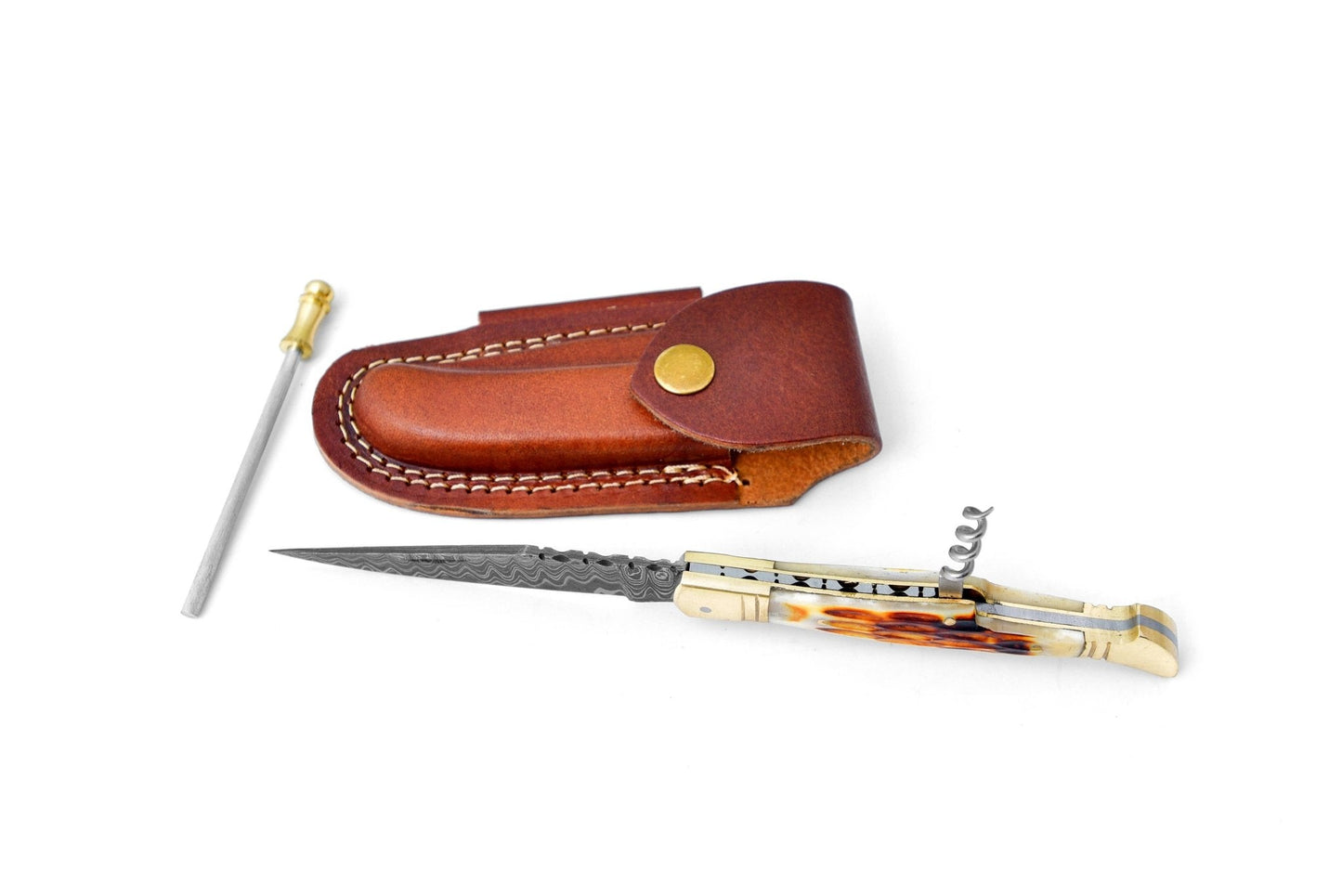 Titan Royale French Damascus Pocket Knife - The Mustard Seed Collection, The Seed