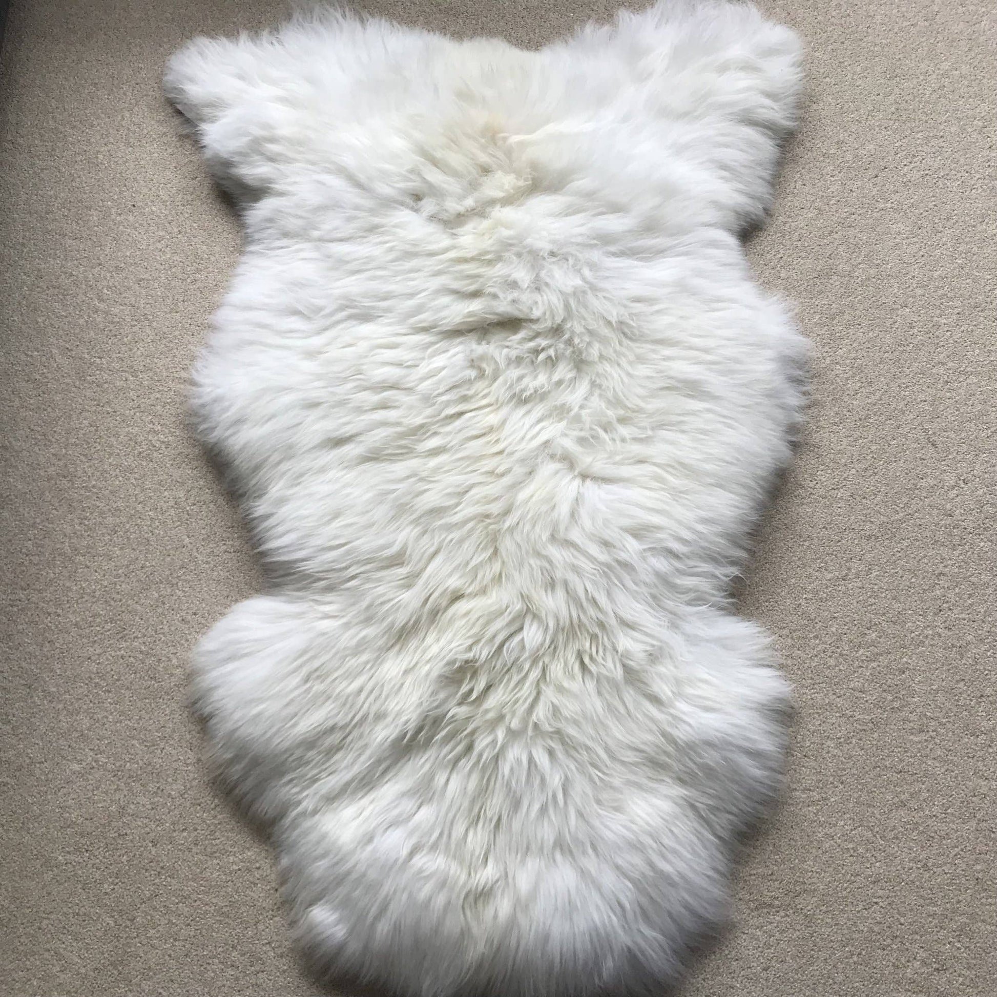 Top Quality British White Sheepskin Rug - Large - The Mustard Seed Collection, The Seed