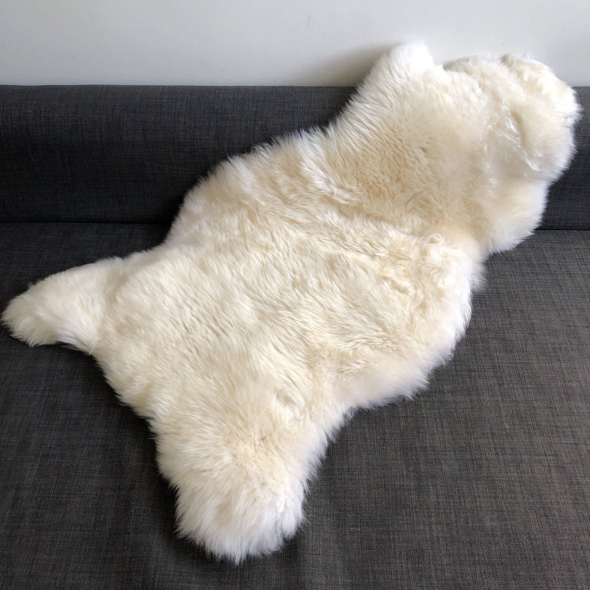 Top Quality British White Sheepskin Rug - Large - The Mustard Seed Collection, The Seed