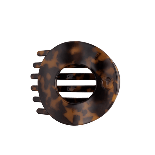 Tortoise | Large| Flat Circle Hair Clip TELETIES