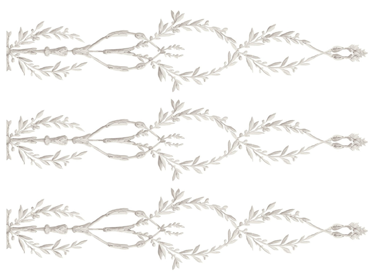 Trompe lХoeil laurel IOD Paint Inlay 12x16 Pad - The Mustard Seed Collection, The Seed