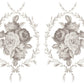 Trompe lХoeil laurel IOD Paint Inlay 12x16 Pad - The Mustard Seed Collection, The Seed