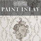 Trompe lХoeil laurel IOD Paint Inlay 12x16 Pad - The Mustard Seed Collection, The Seed