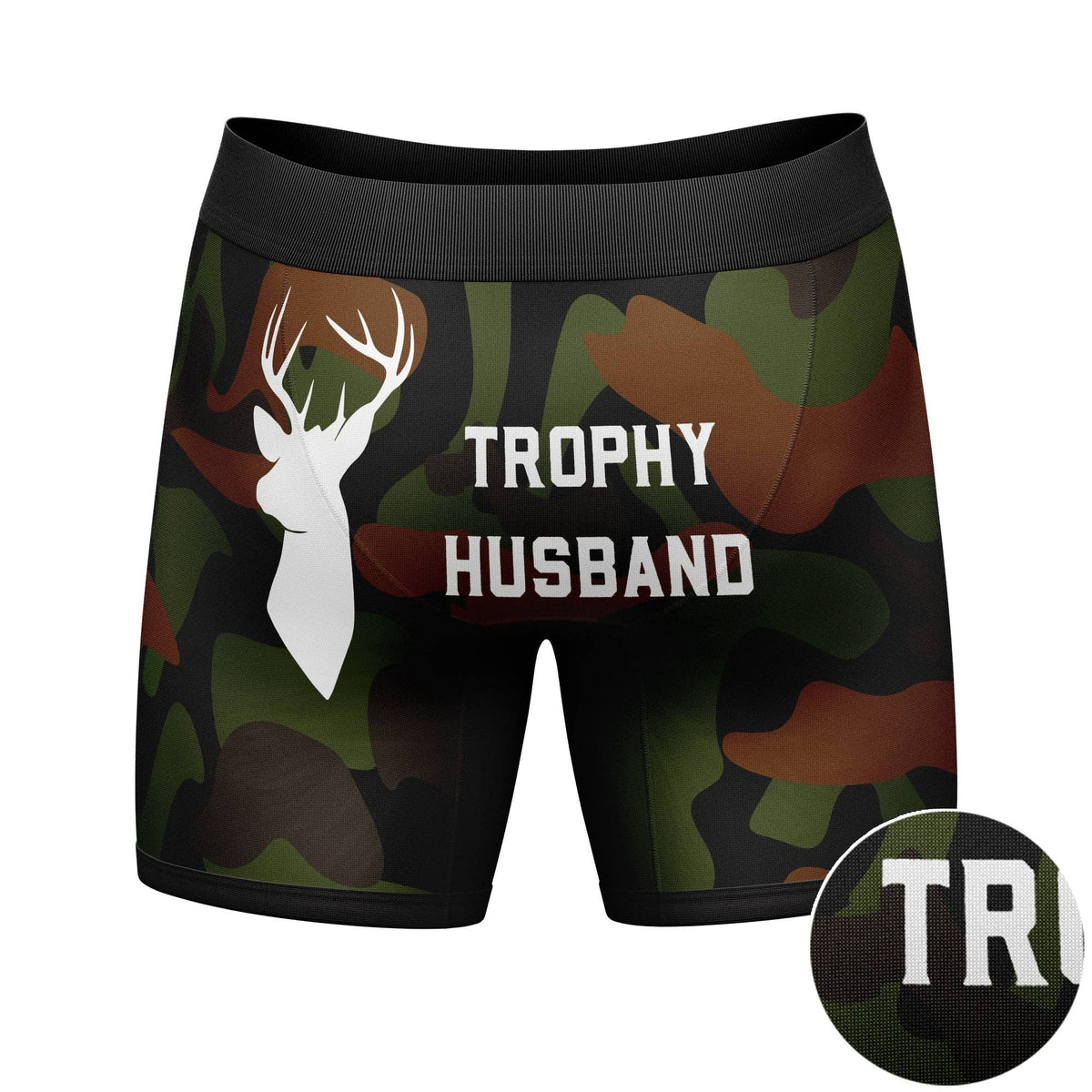 Trophy Husband Boxer Briefs: Camo 