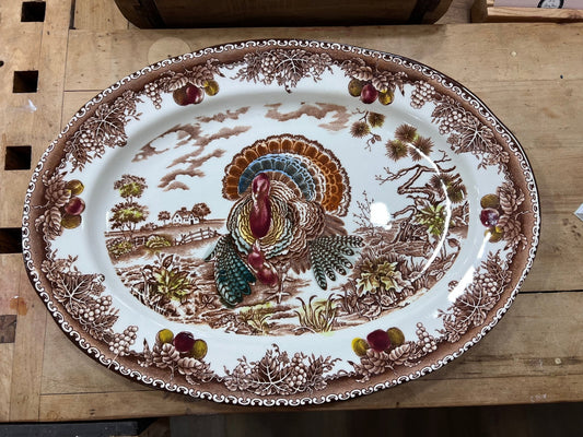Turkey Transferware Platter 