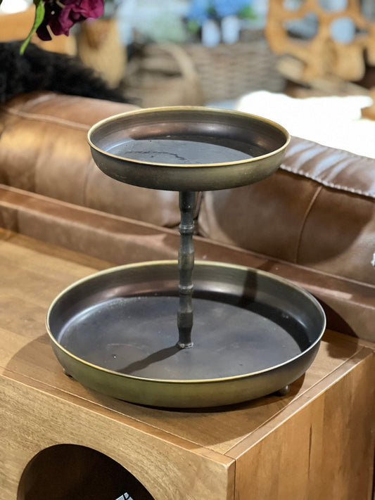 Two-Tier Metal Stand - The Mustard Seed Collection, The Seed