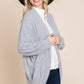 Two Tone Circle Cardigan: Heather Grey - The Mustard Seed Collection, The Seed