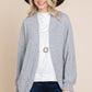 Two Tone Circle Cardigan: Heather Grey - The Mustard Seed Collection, The Seed