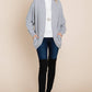 Two Tone Circle Cardigan: Heather Grey - The Mustard Seed Collection, The Seed