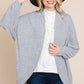 Two Tone Circle Cardigan: Heather Grey - The Mustard Seed Collection, The Seed