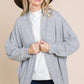 Two Tone Circle Cardigan: Heather Grey - The Mustard Seed Collection, The Seed