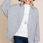 Two Tone Circle Cardigan: Heather Grey - The Mustard Seed Collection, The Seed