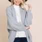 Two Tone Circle Cardigan: Heather Grey - The Mustard Seed Collection, The Seed