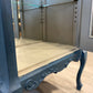 Up-Cycled Painted Cabinet With Mirror And Glass Shelves