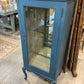 Up-Cycled Painted Cabinet With Mirror And Glass Shelves