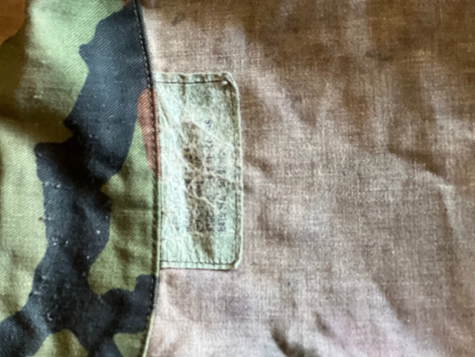 US Army Woodland Camo Jacket: Worn Patches - The Mustard Seed Collection, The Seed