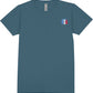 USA Lace Short Sleeve Tee in Patriotic Blue