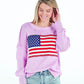 USA Pink Cotton Sweater - The Mustard Seed Collection, The Seed