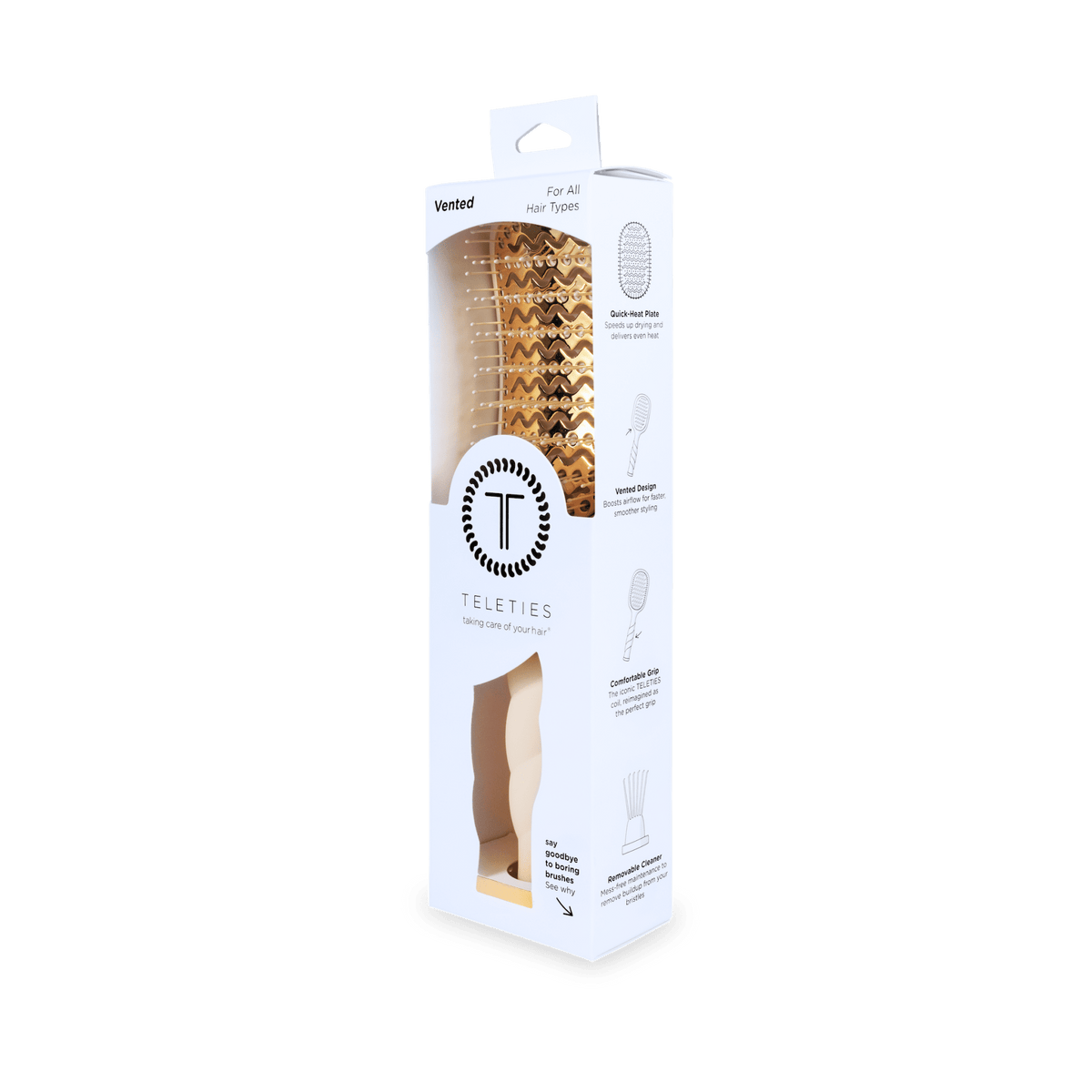 Vented Hair Brush | Tan - The Mustard Seed Collection, The Seed
