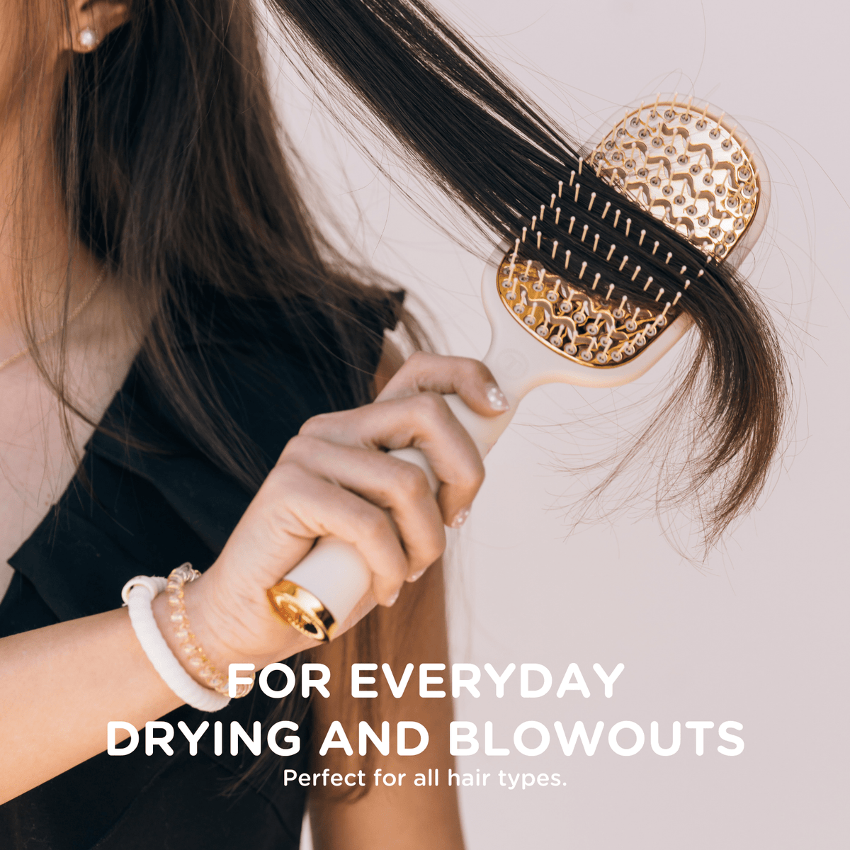 Vented Hair Brush | Tan - The Mustard Seed Collection, The Seed