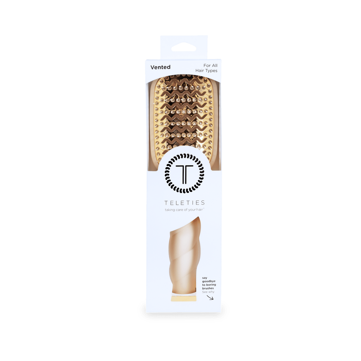Vented Hair Brush | Tan - The Mustard Seed Collection, The Seed