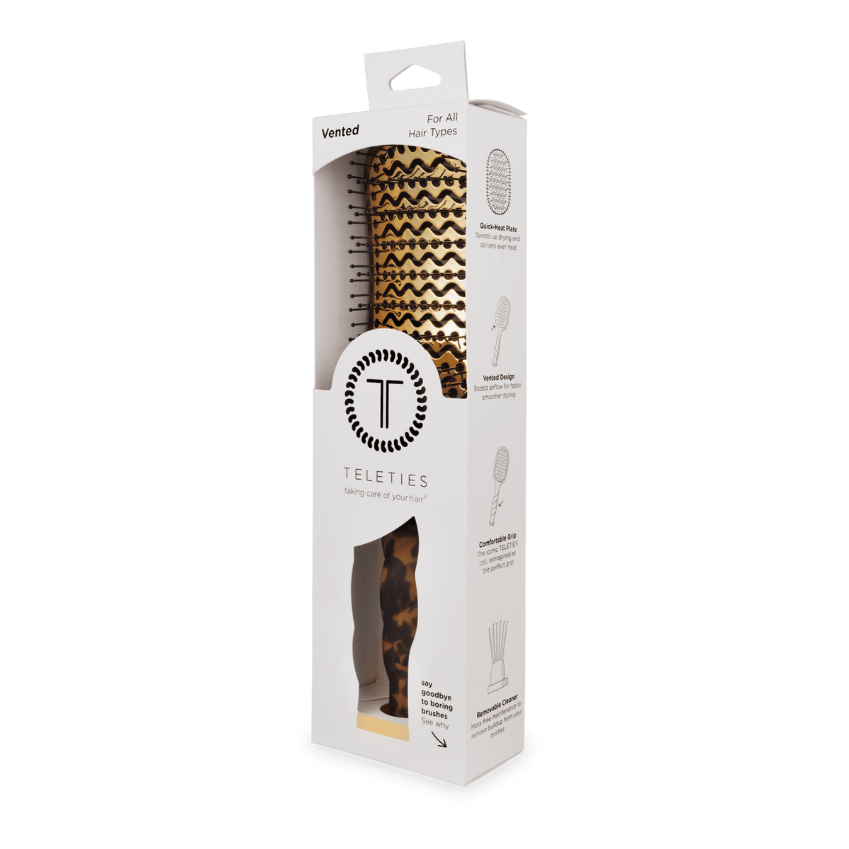 Vented Hair Brush | Tortoise 