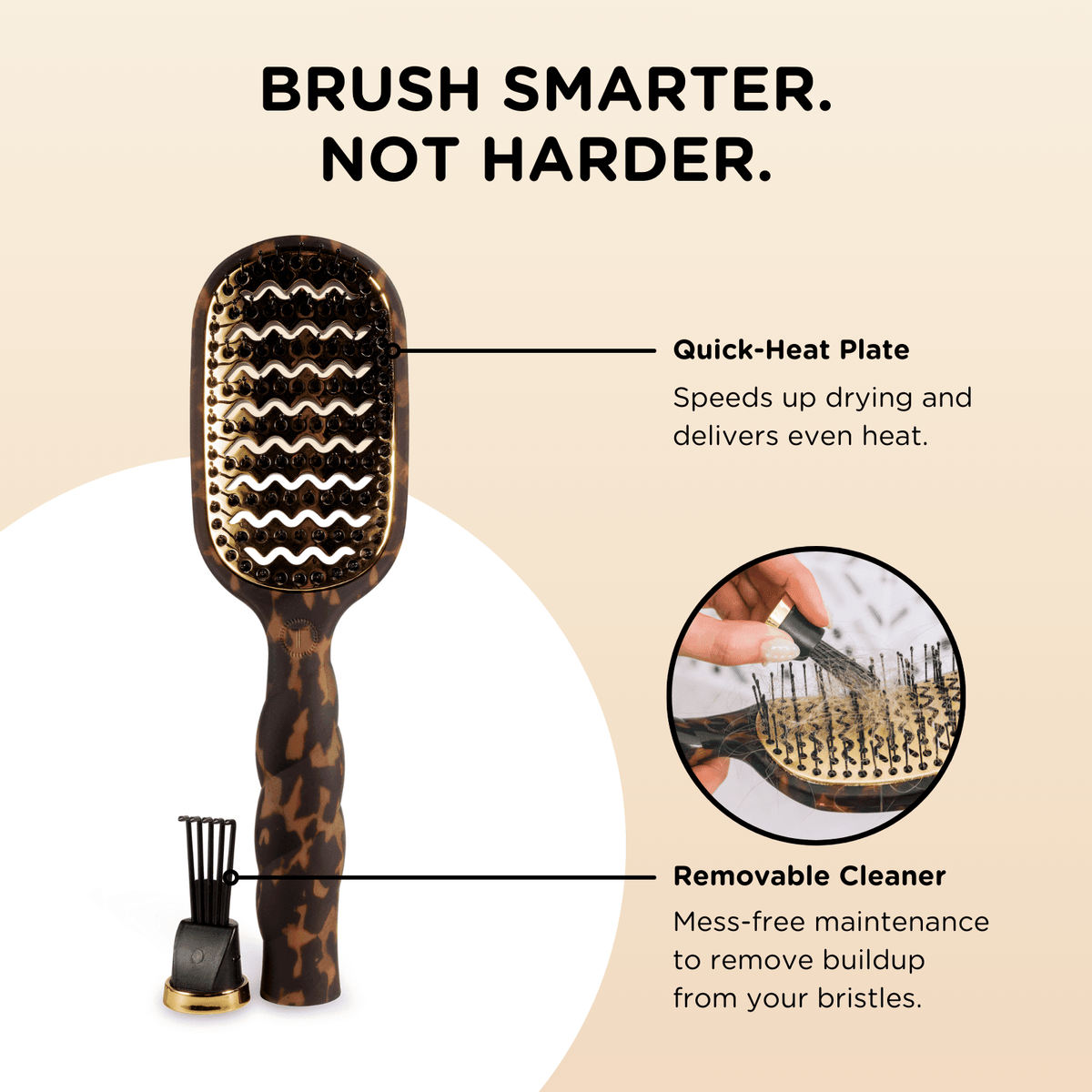Vented Hair Brush | Tortoise 