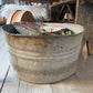 Very Used Vintage Galvanized Tub - The Mustard Seed Collection, The Seed