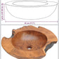 vidaXL Sink Basin Solid Teak 45 cm 