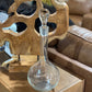 Vintage 14.5" Mid-Century Tear-Drop Clear Glass Wine & Spirits Decanter - The Mustard Seed Collection, The Seed