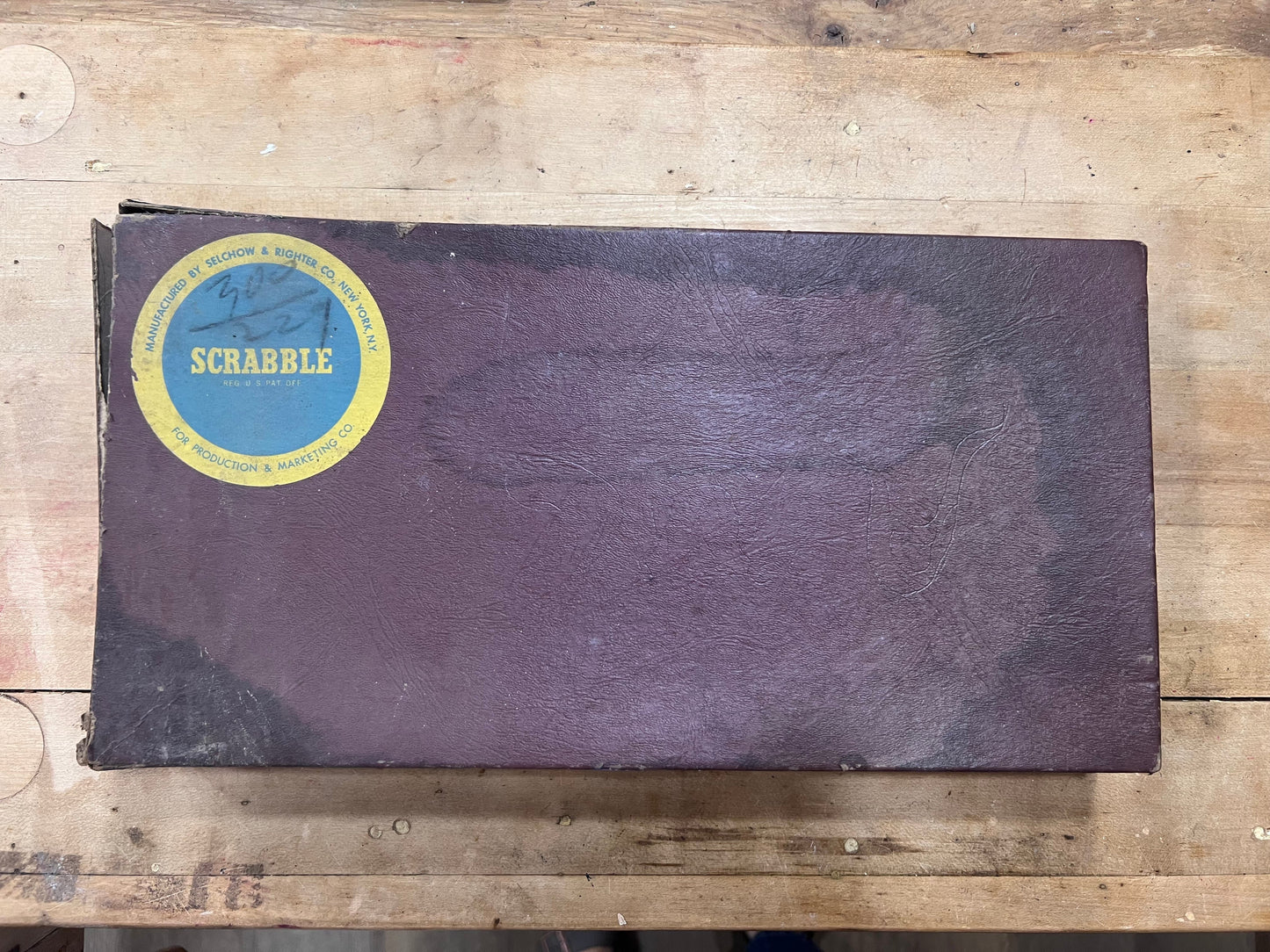 Vintage 1953 Scrabble Board Game by Selchow & Righter - Complete Edition