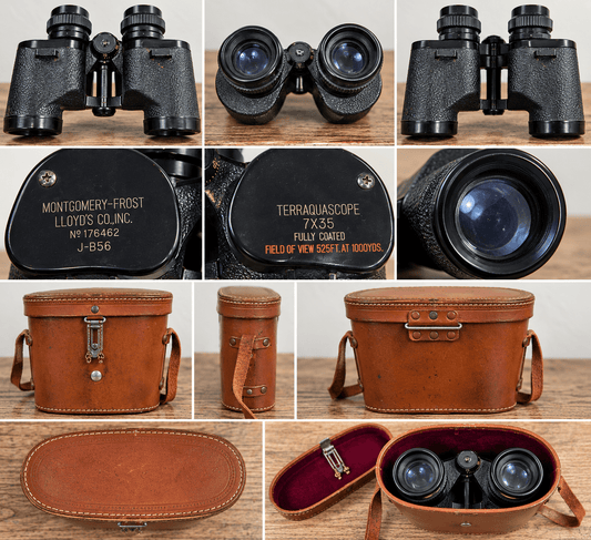 Vintage 1960s Terraquascope 7x35 Wide Angle Binoculars by Hiyoshi Japan – Original Case The Mustard Seed Collection, The Seed