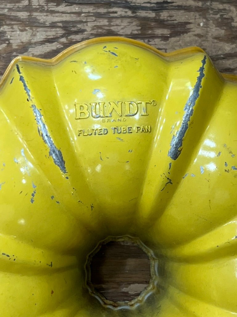 Vintage 1970s Vintage Yellow Nordic Ware Fluted Cake Mold - The Mustard Seed Collection, The Seed