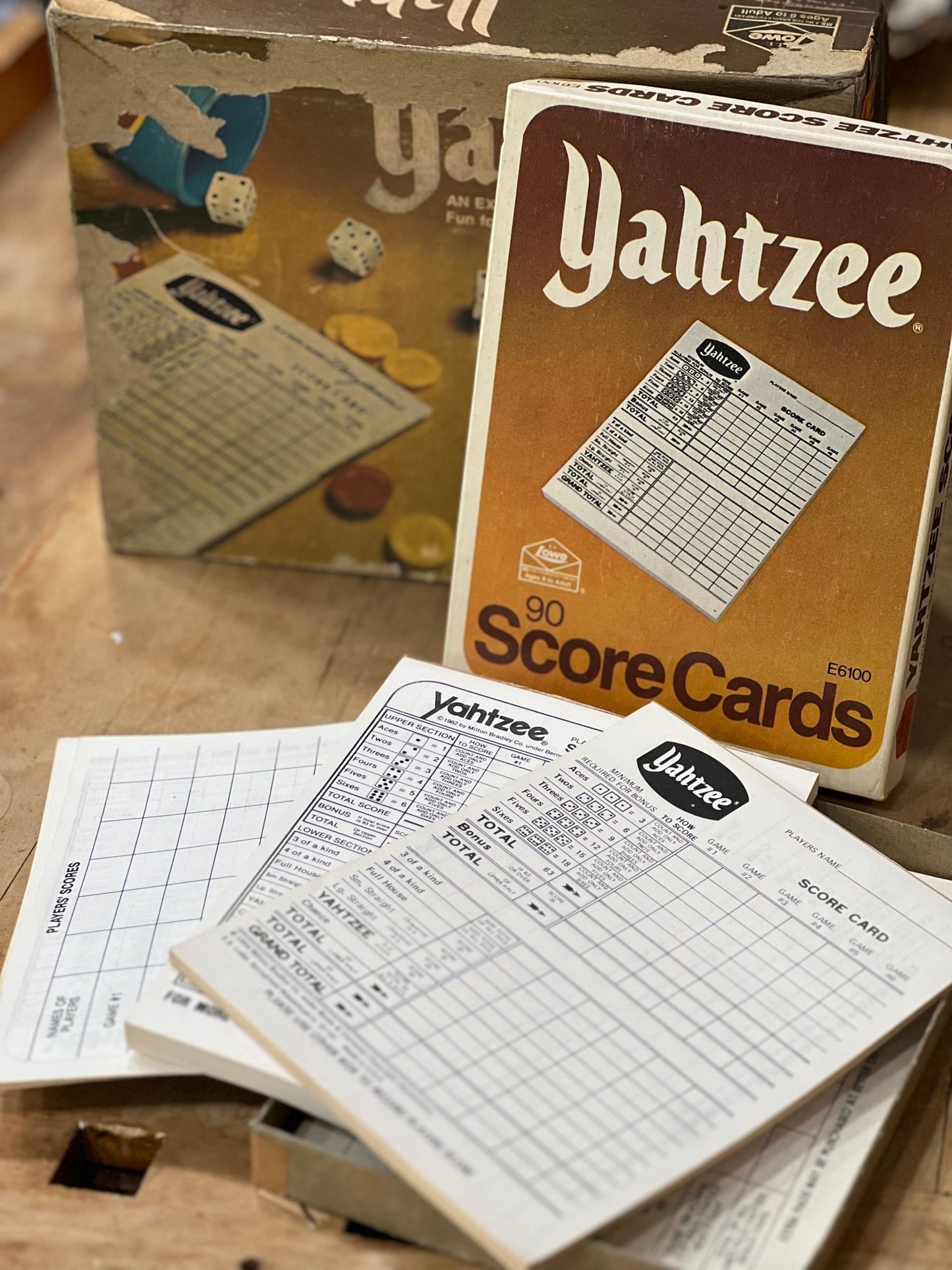 Vintage 1970s Yahtzee Dice Game by E.S. Lowe / Milton Bradley - The Mustard Seed Collection, The Seed
