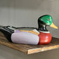 Vintage 1985 FTD Ceramic Mallard Duck Planter and Catchall